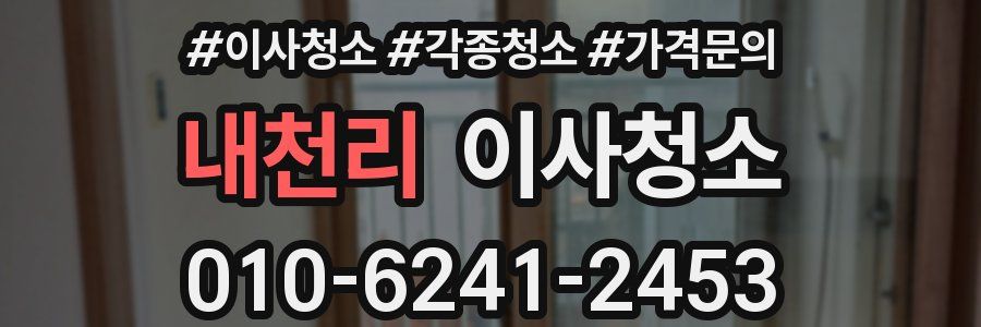 내천리 이사청소