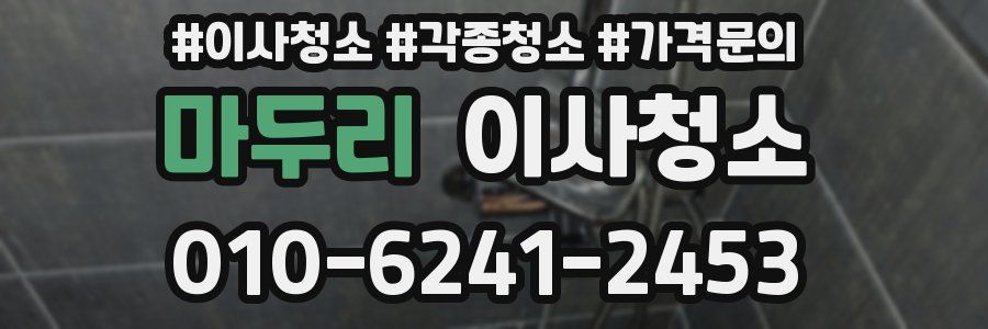 마두리 이사청소