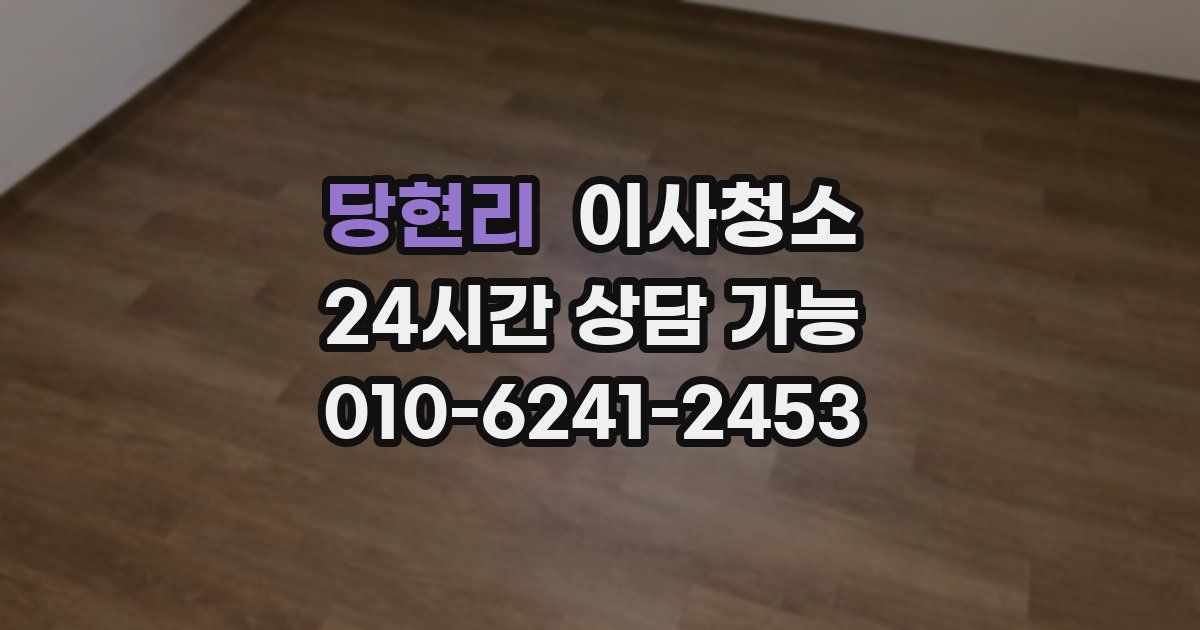 당현리 입주청소