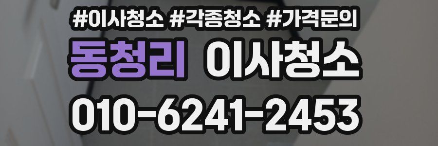 동청리 이사청소