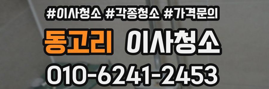 동고리 이사청소