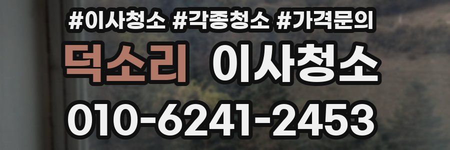 덕소리 이사청소