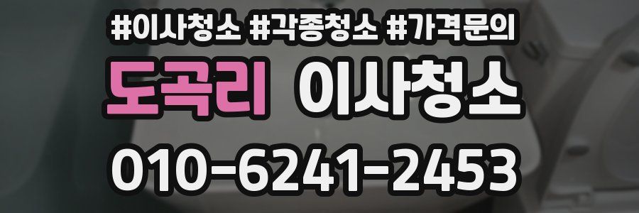 도곡리 이사청소