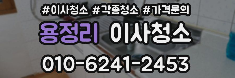 용정리 이사청소