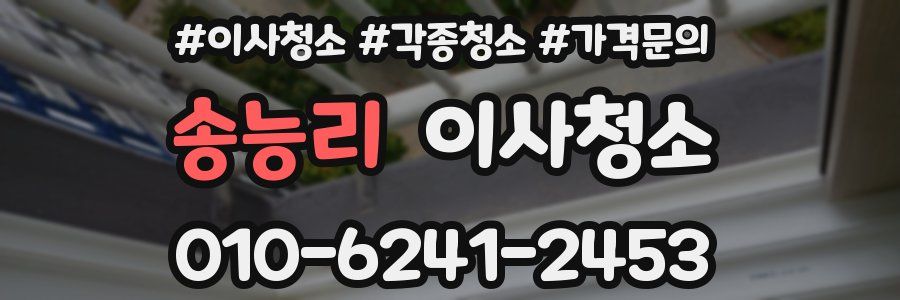 송능리 이사청소