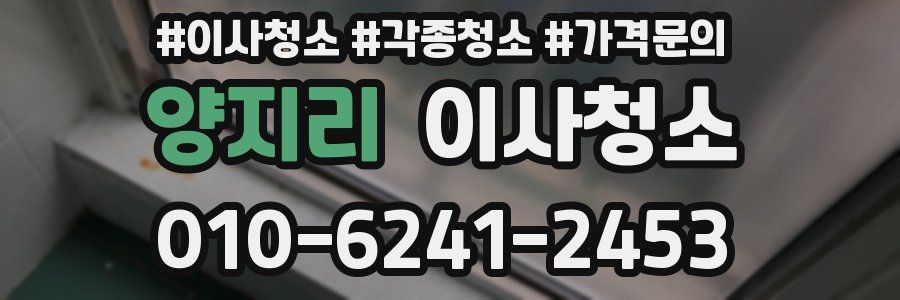 양지리 이사청소