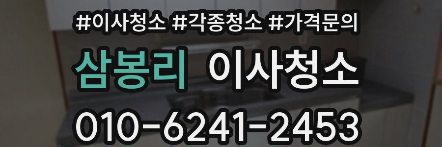 삼봉리 이사청소