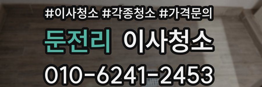 둔전리 이사청소