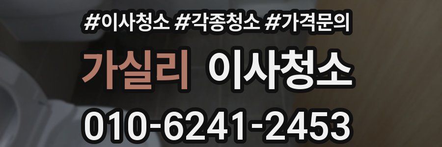 가실리 이사청소