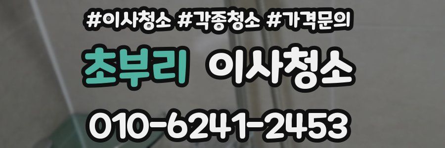 초부리 이사청소