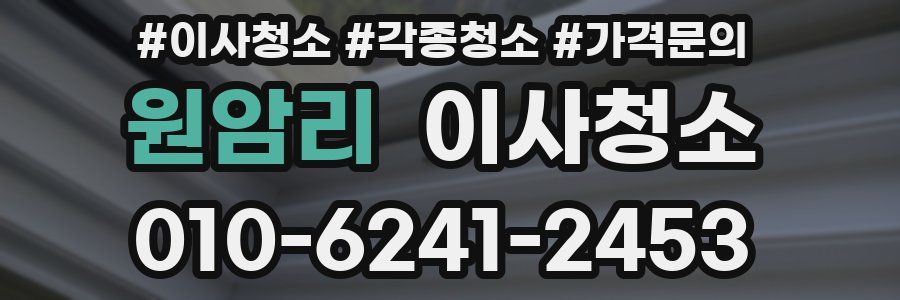 원암리 이사청소