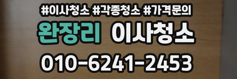 완장리 이사청소