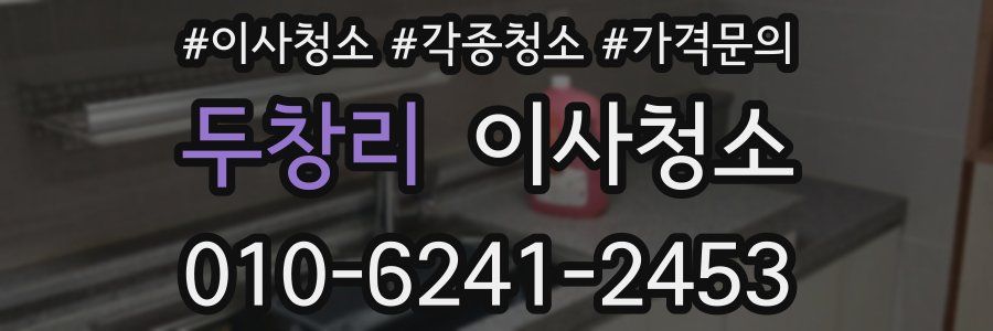 두창리 이사청소