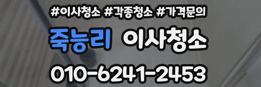 죽능리 이사청소