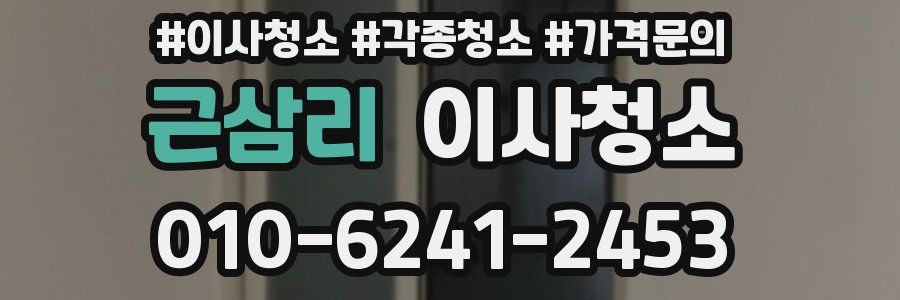 근삼리 이사청소