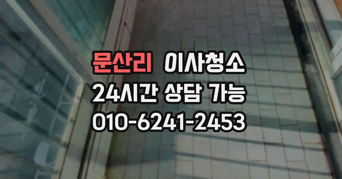 문산리 입주청소