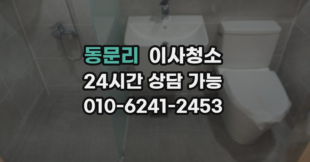 동문리 입주청소