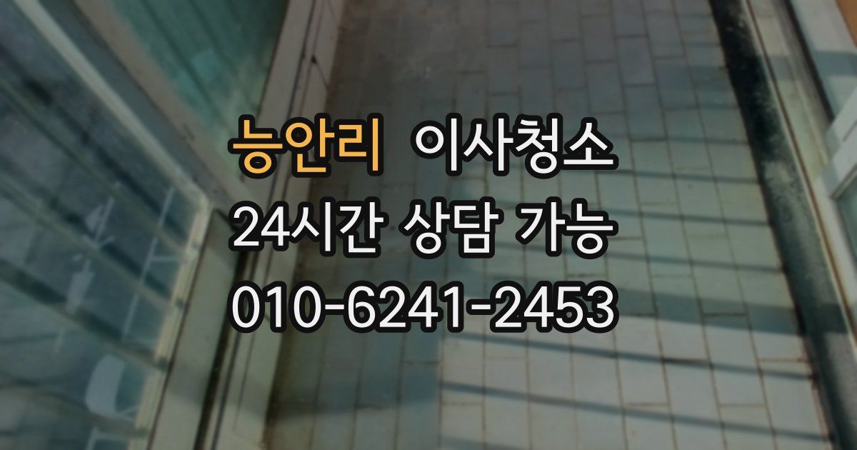 능안리 입주청소