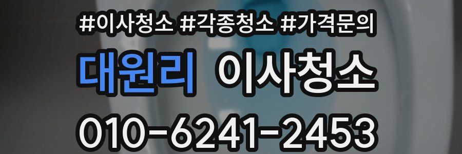 대원리 이사청소