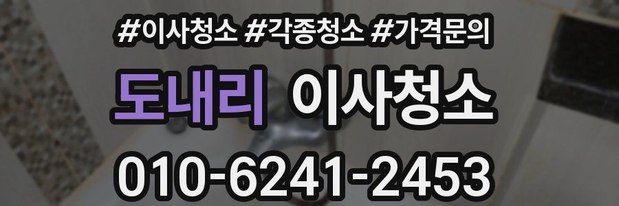 도내리 이사청소