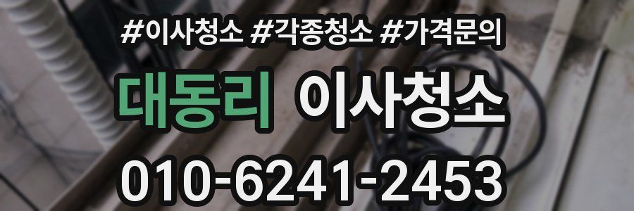 대동리 이사청소