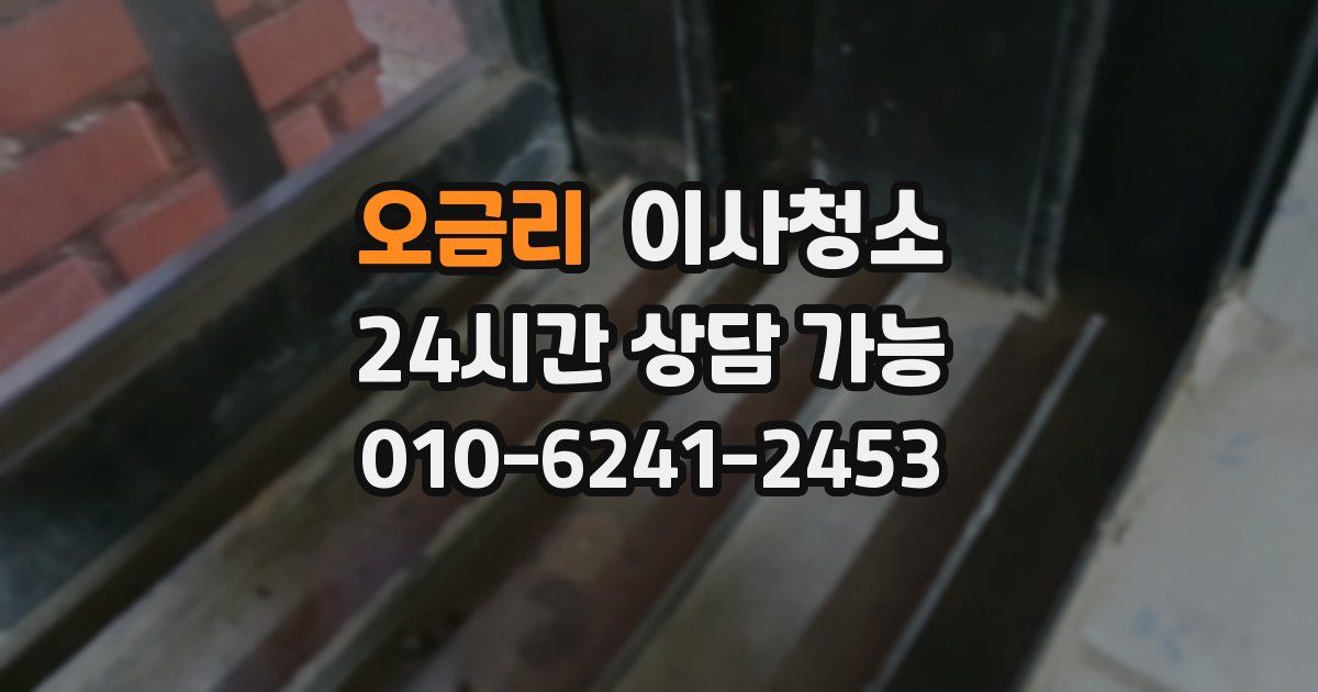 오금리 입주청소