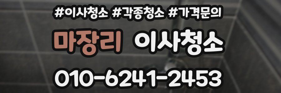 마장리 이사청소