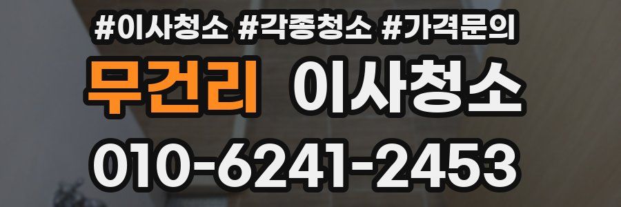 무건리 이사청소