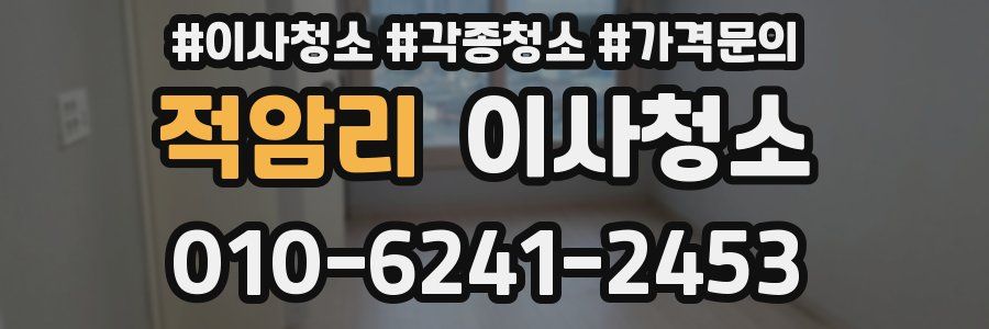 적암리 이사청소