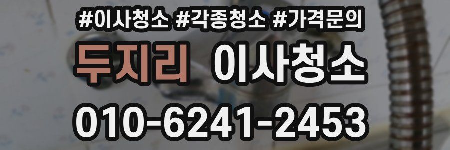 두지리 이사청소