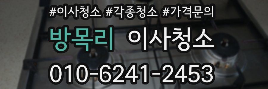 방목리 이사청소