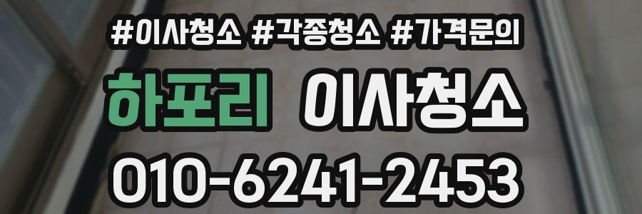 하포리 이사청소