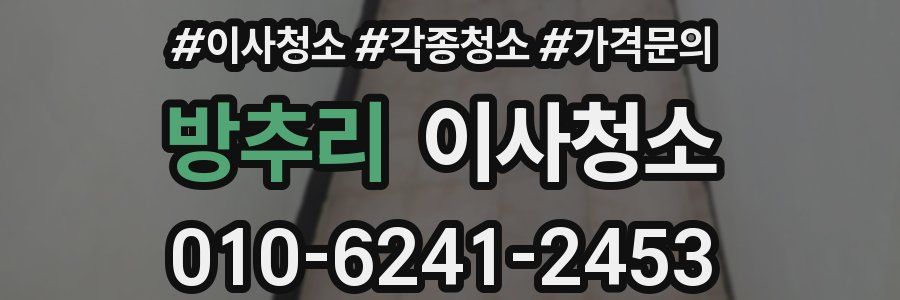 방추리 이사청소