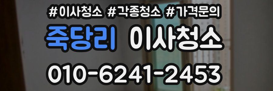 죽당리 이사청소