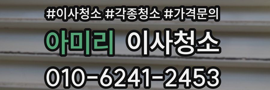 아미리 이사청소