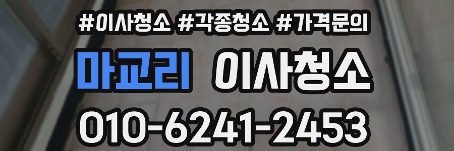 마교리 이사청소