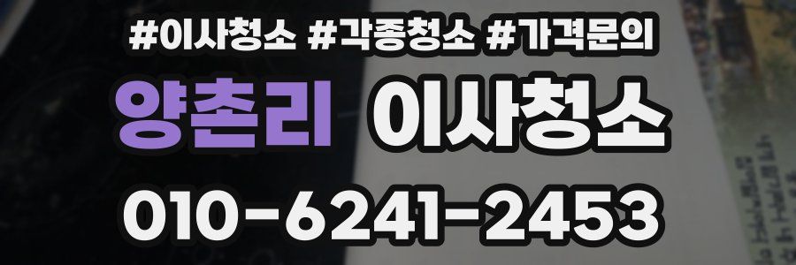 양촌리 이사청소