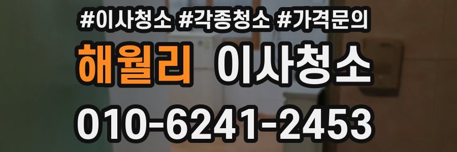 해월리 이사청소