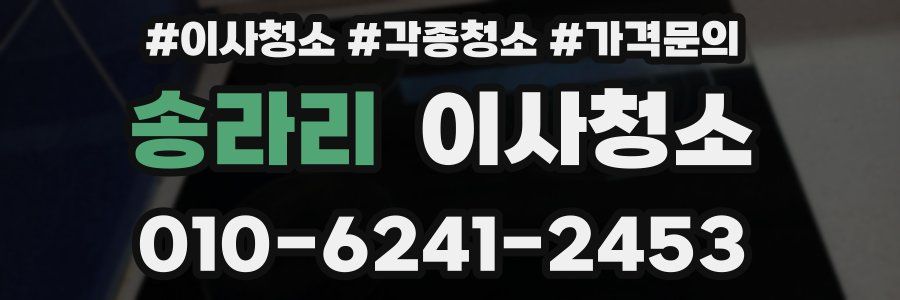 송라리 이사청소