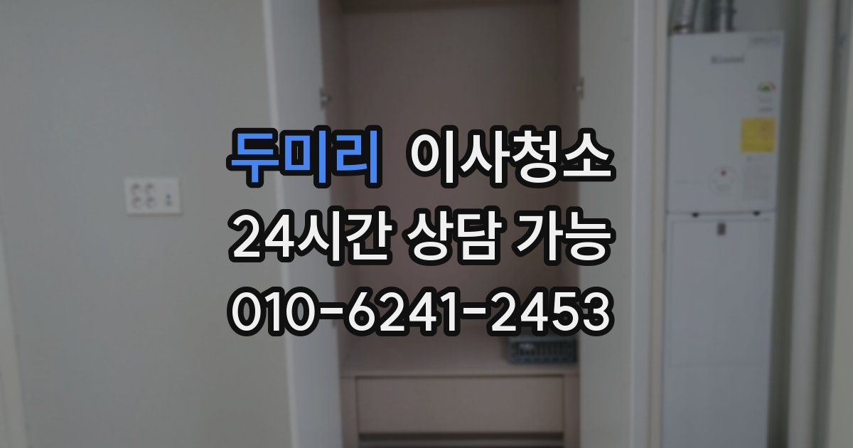 두미리 입주청소