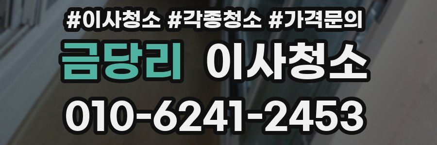 금당리 이사청소