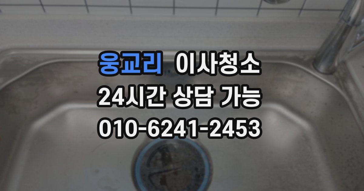 웅교리 입주청소