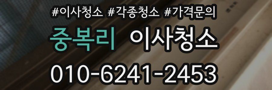 중복리 이사청소