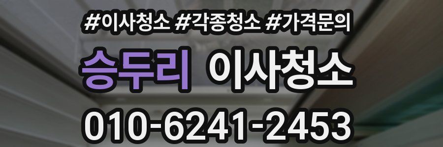 승두리 이사청소