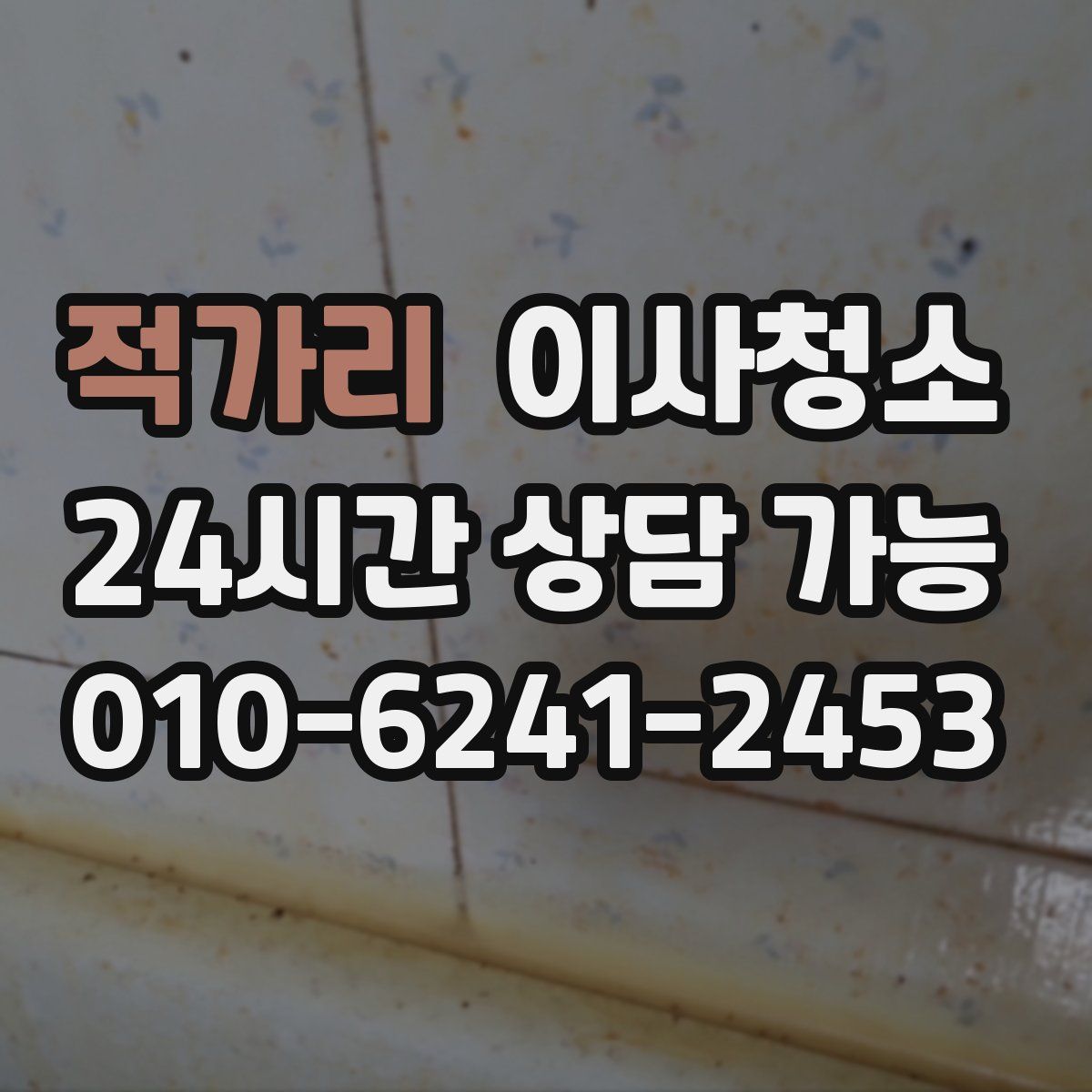 적가리 원룸청소