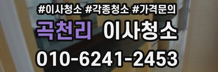 곡천리 이사청소