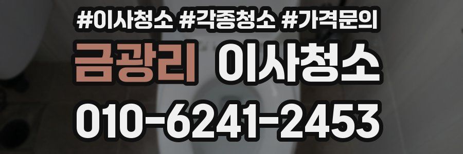 금광리 이사청소