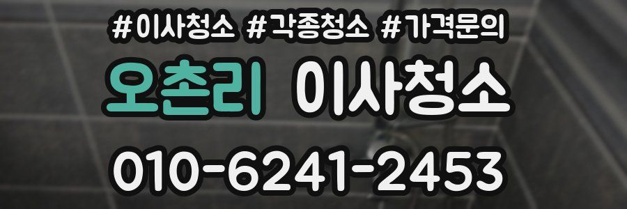 오촌리 이사청소