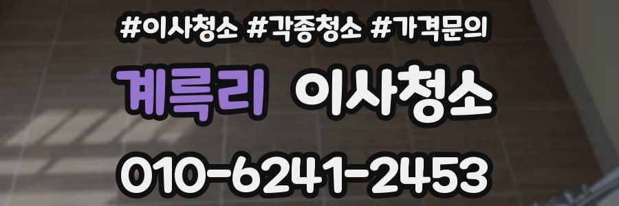 계륵리 이사청소