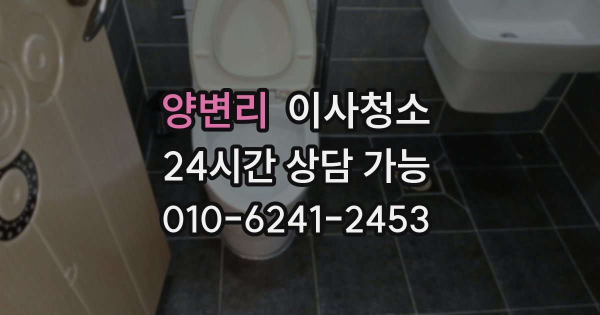 양변리 입주청소